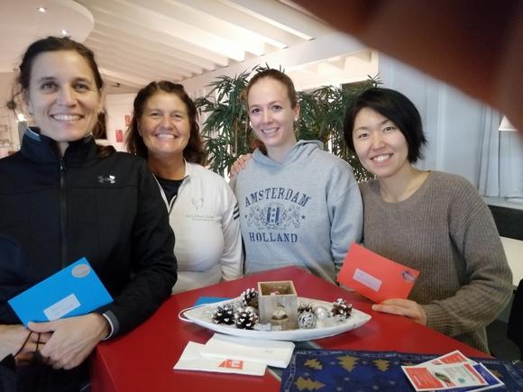 Monika Hager, Jolanda Zürcher (TC Steinhausen) und Stephanie Van der Lely, Reika Cunningham (TC Zug) 